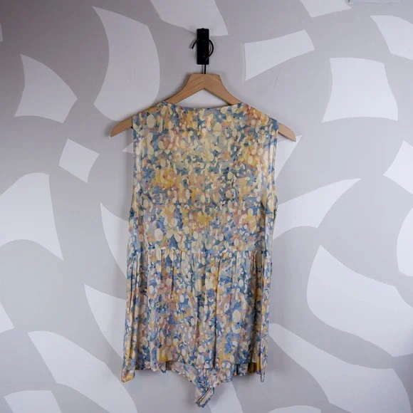 Edme & Esyllte Anthropologie Pastel Sleeveless Blouse | 6 - Picture 3 of 4